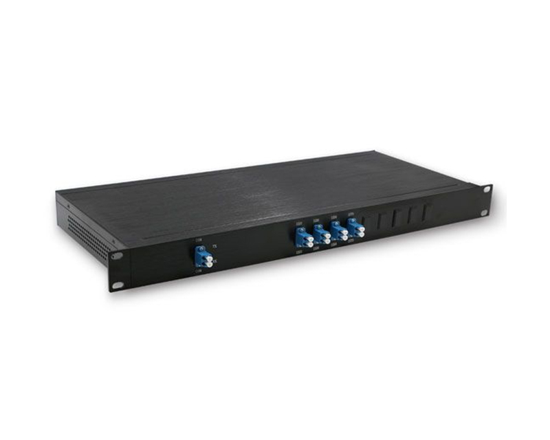 4 channels 1RU Rack Mount Simplex BIDI Transmission CWDM Mux & Demux