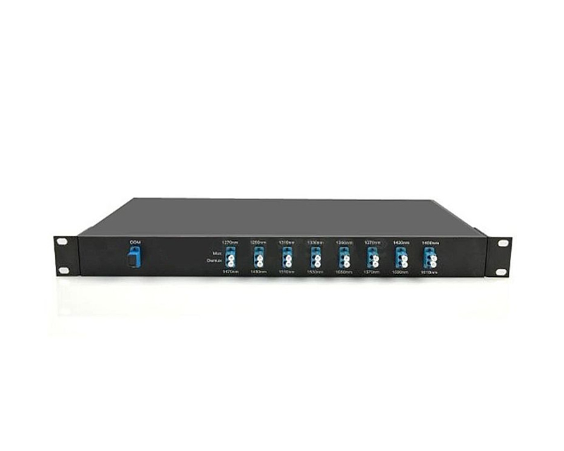 8 channels 1RU Rack Mount Simplex BIDI Transmission CWDM Mux & Demux