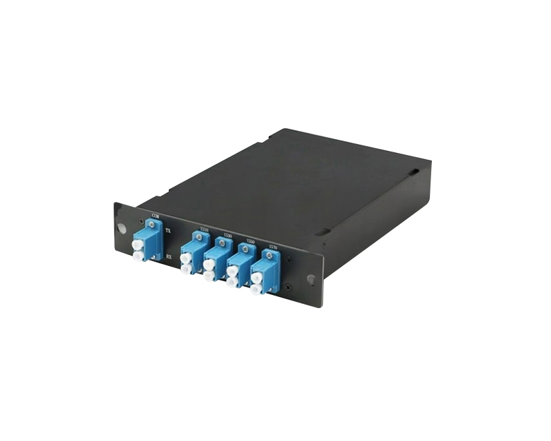 Dual Fiber 8CH DWDM MUX DEMUX With Monitor EXP Port, LC/ UPC,    LGX Box, and 2 Slots 1U Rack