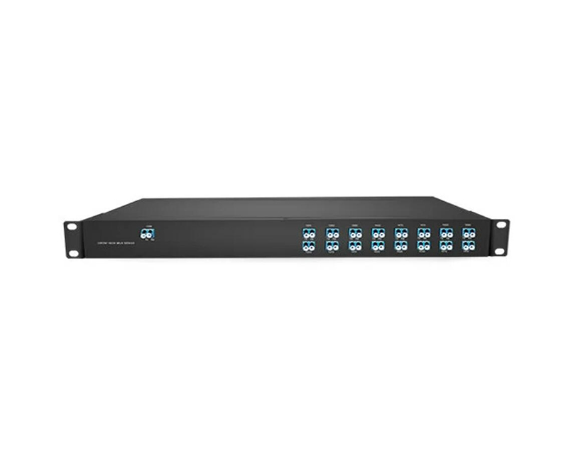 Dual Fiber 16CH DWDM MUX DEMUX With Monitor EXP Port, LC/ UPC, 1U 19inch Chassis 1U Rack Mount